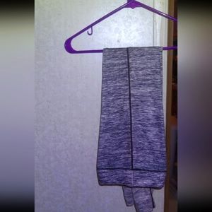 Black Leggings with white swirls